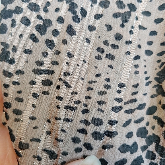 Maeve Anthropologie Jacquin Animal Print Peasant Boho Blouse Sz S - Picture 6 of 13